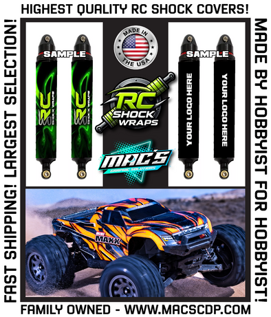 Custom Shock Covers for Traxxas Mini Maxx